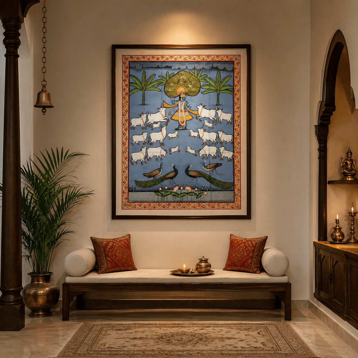 Vrindavan Leela: The Divine Harmony of Shrinathji - Arteviah