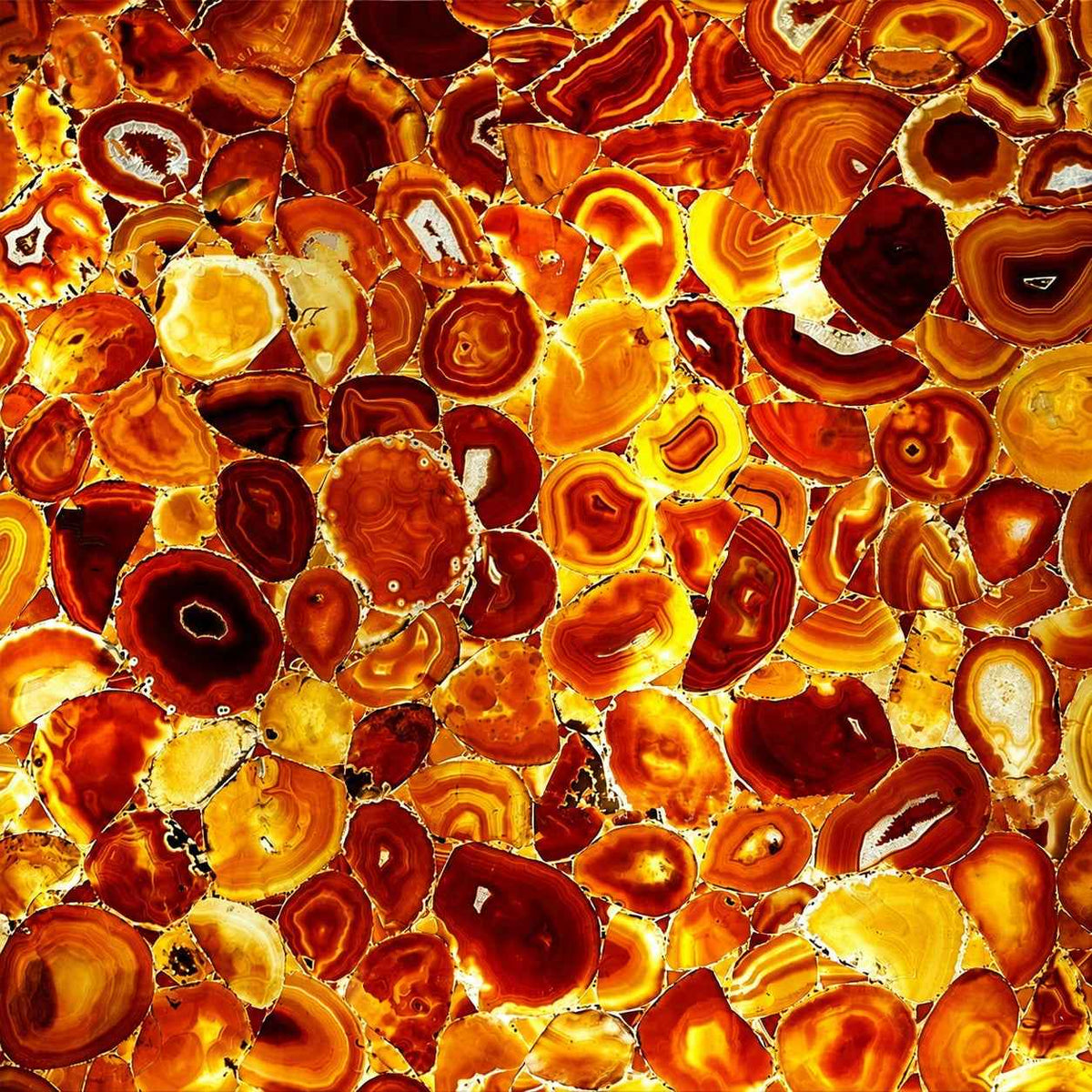 Agate Orange - A semi-precious gem - Arteviah
