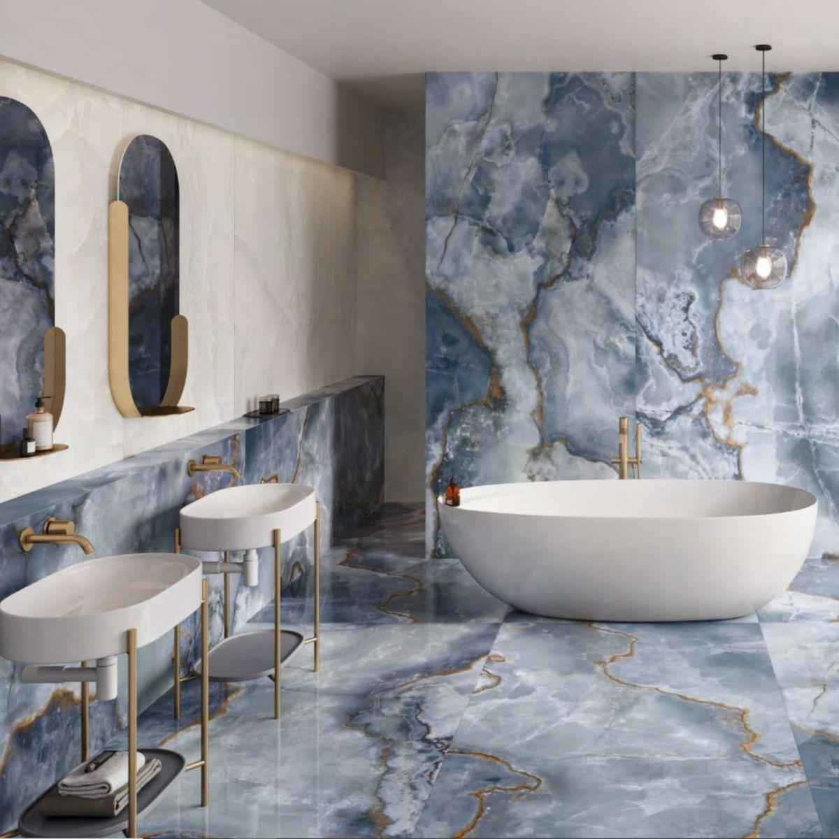 Blue Natural Stone Wall