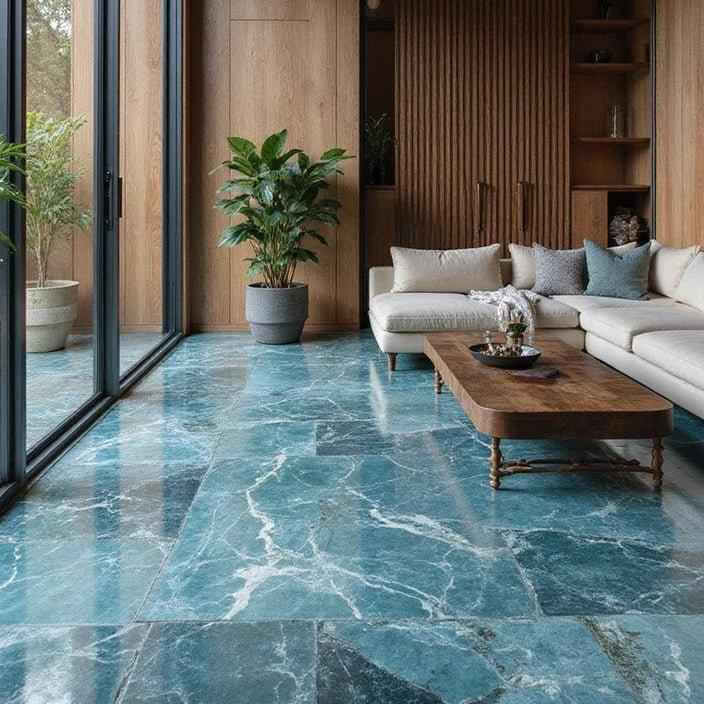 Blue Natural Stone Floor