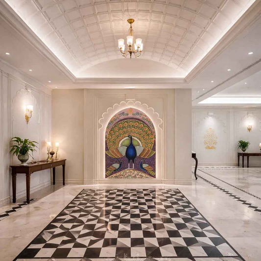 Monarch Chess Weave Inlay FLooring