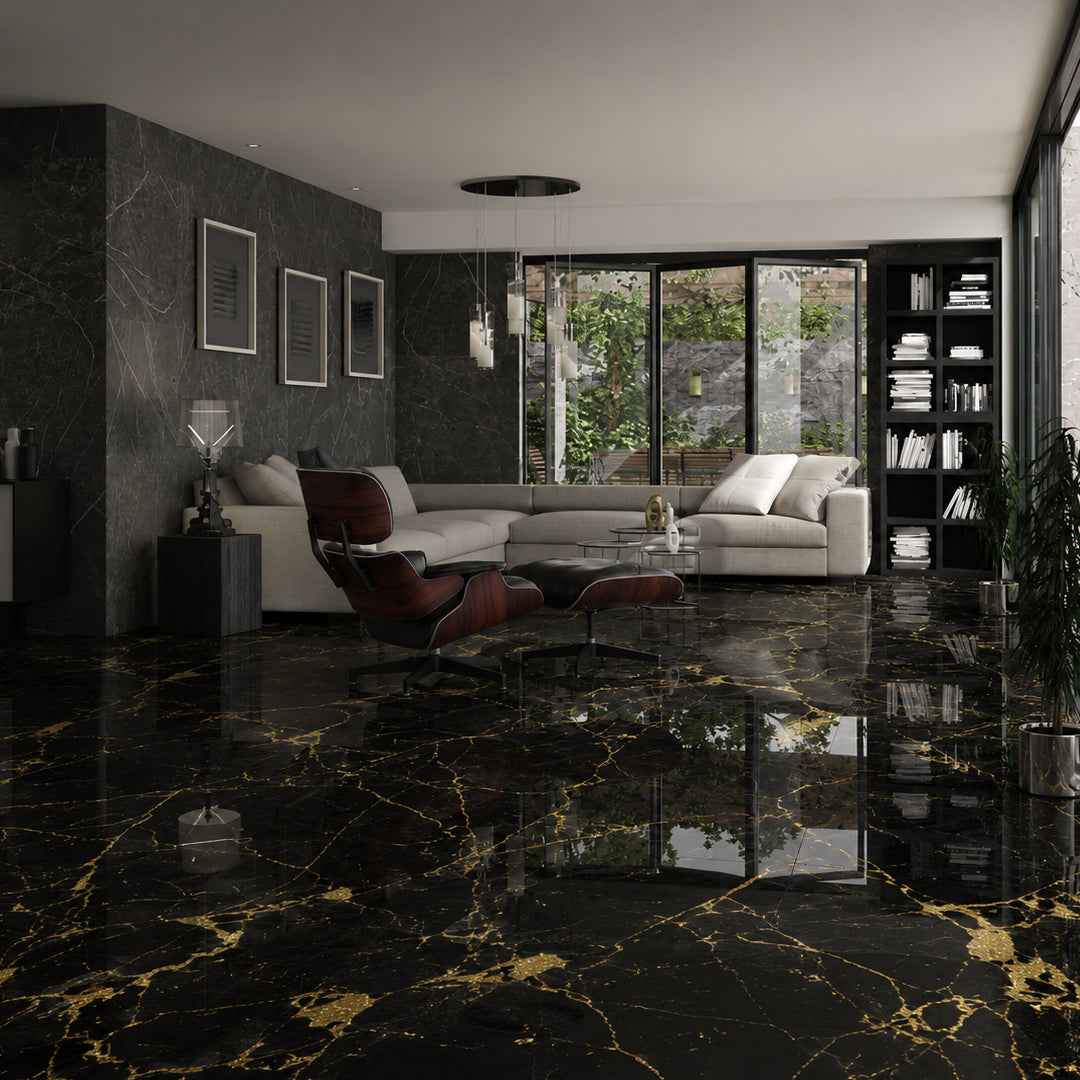 Black Gold Marble
