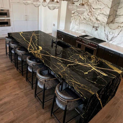 Black Gold Marble