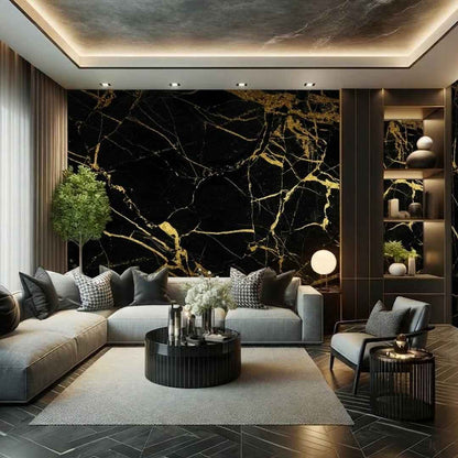 Black Gold Marble