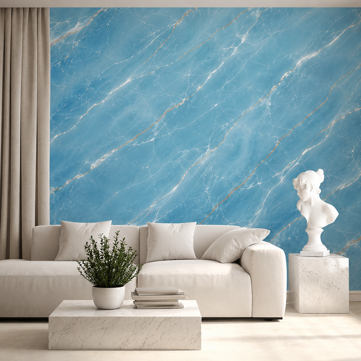 Blue Ocean Marble