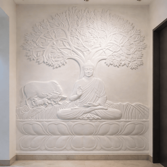 Tranquil Buddha Relief - Arteviah