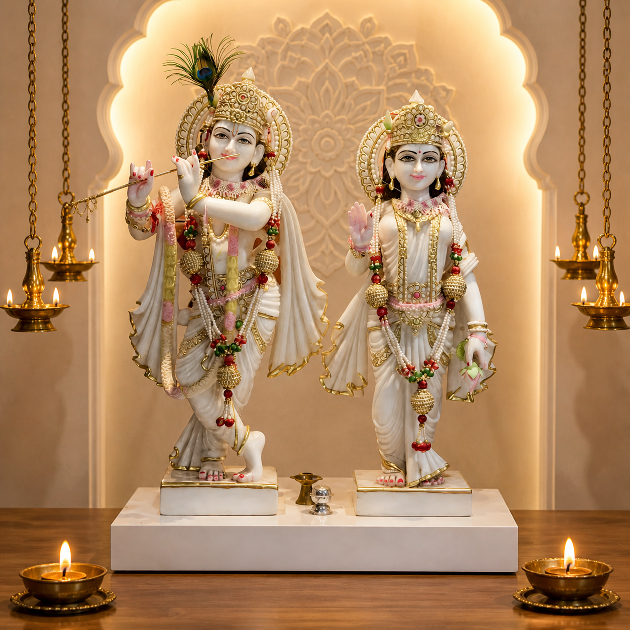 Divine Harmony Radha Krishna Idol - Arteviah