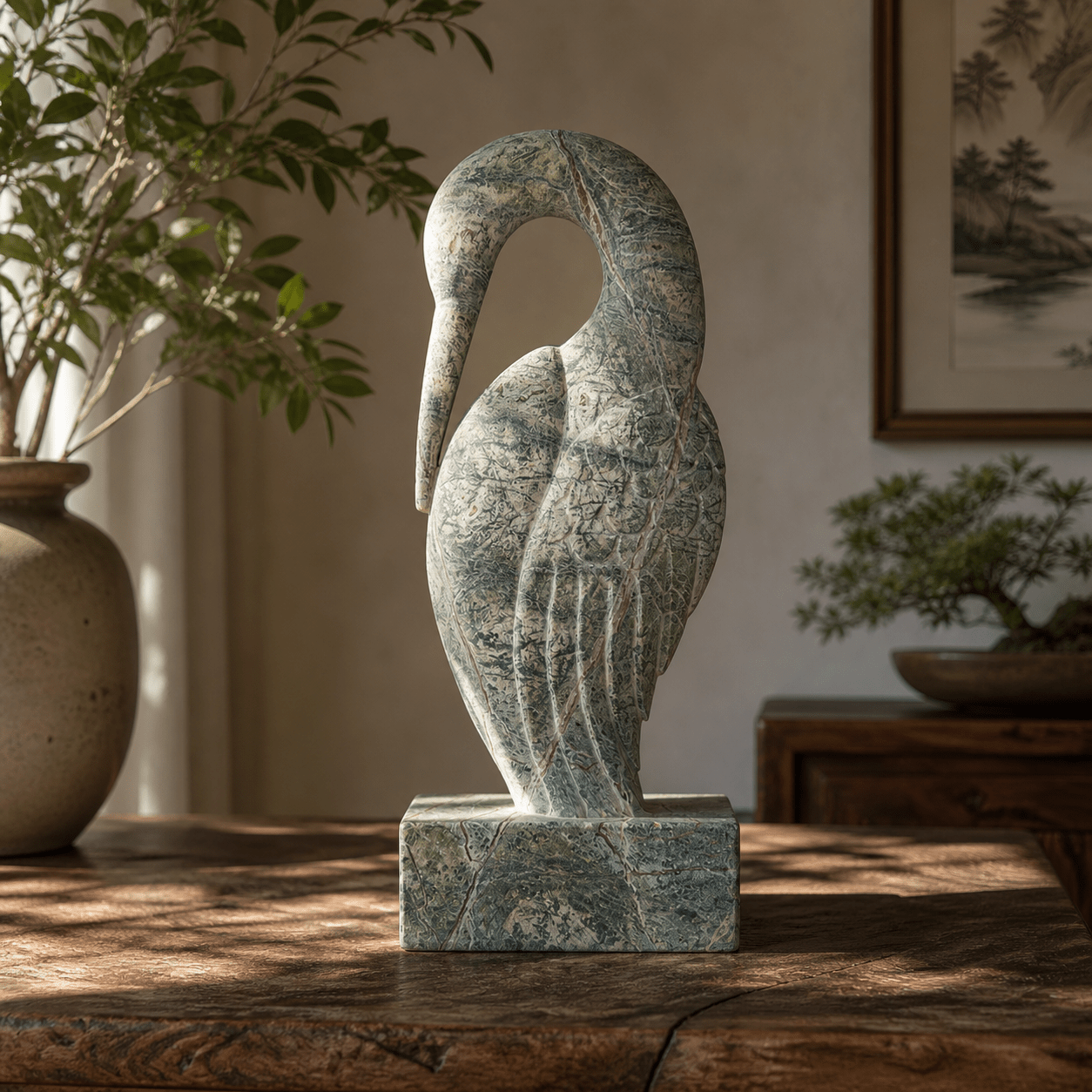 Verdant Grace Heron Artifacts - Arteviah