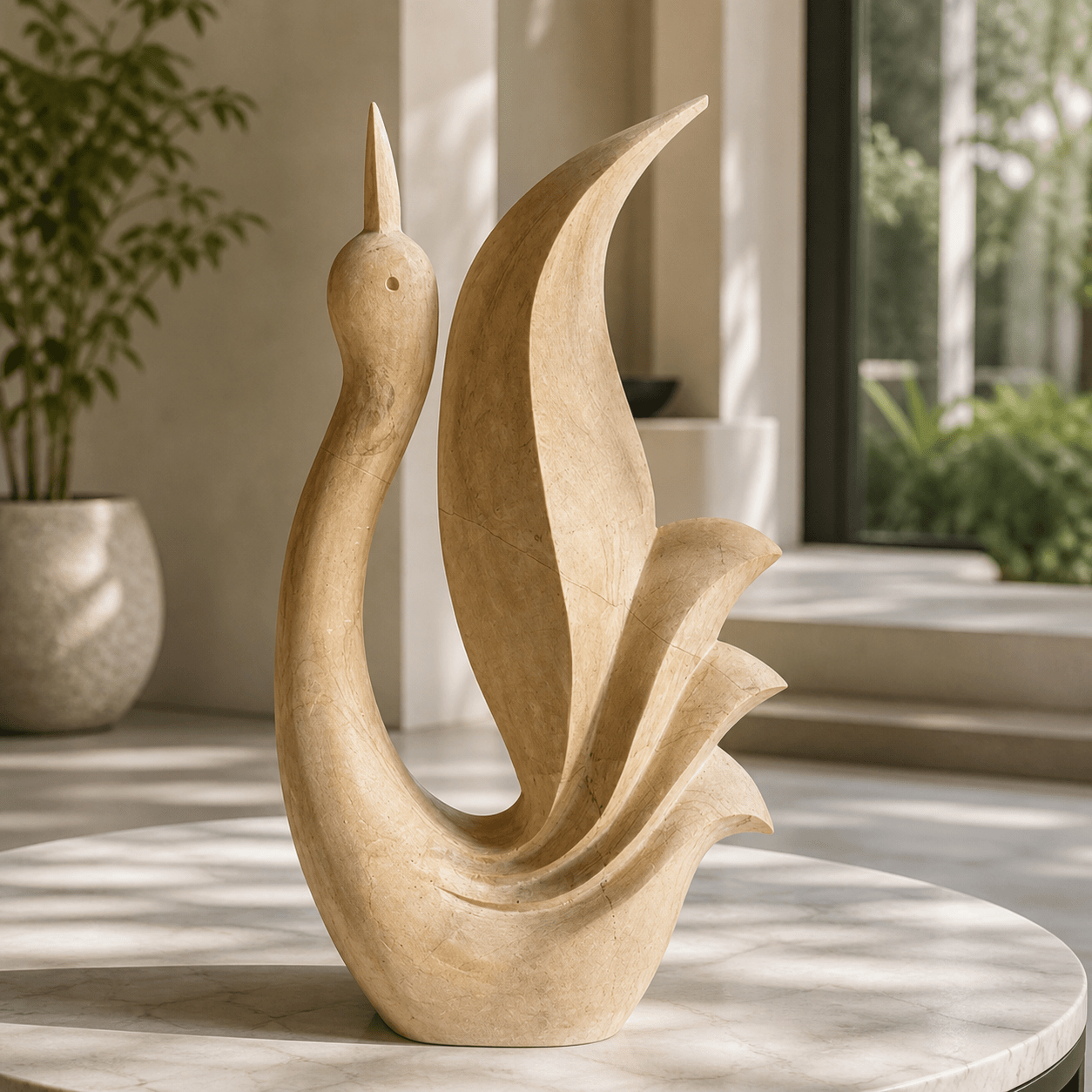 Swanora Grace – Handcrafted Marble Swan Artifacts - Arteviah