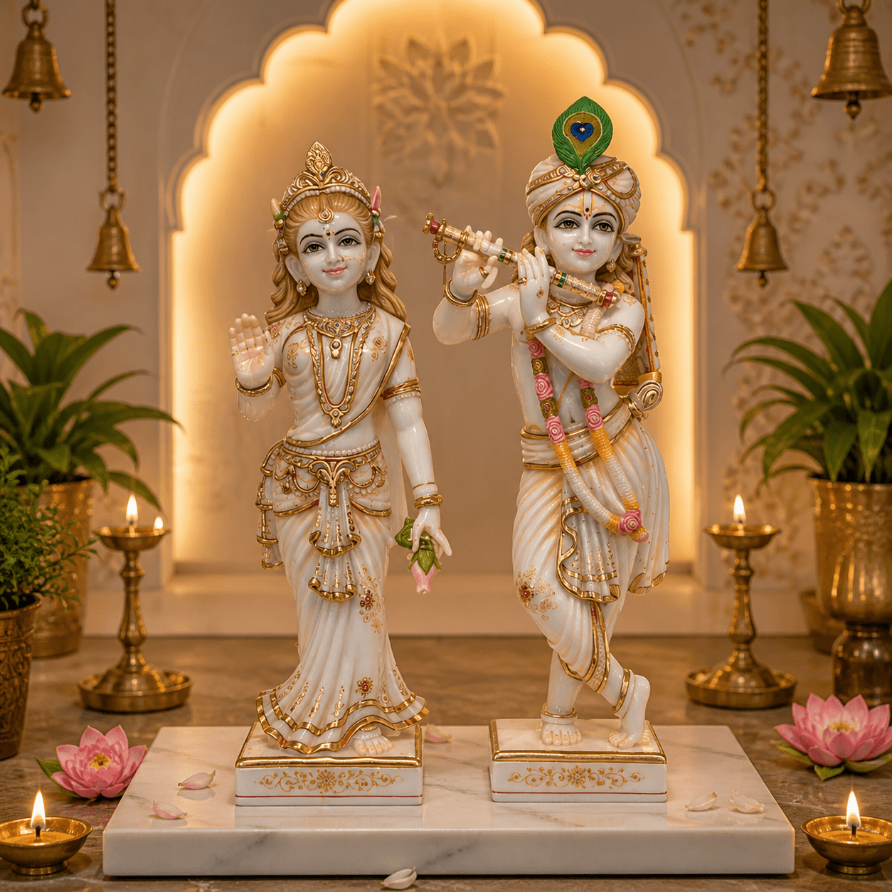 Shree Prem Leela Radha Krishna idol - Arteviah
