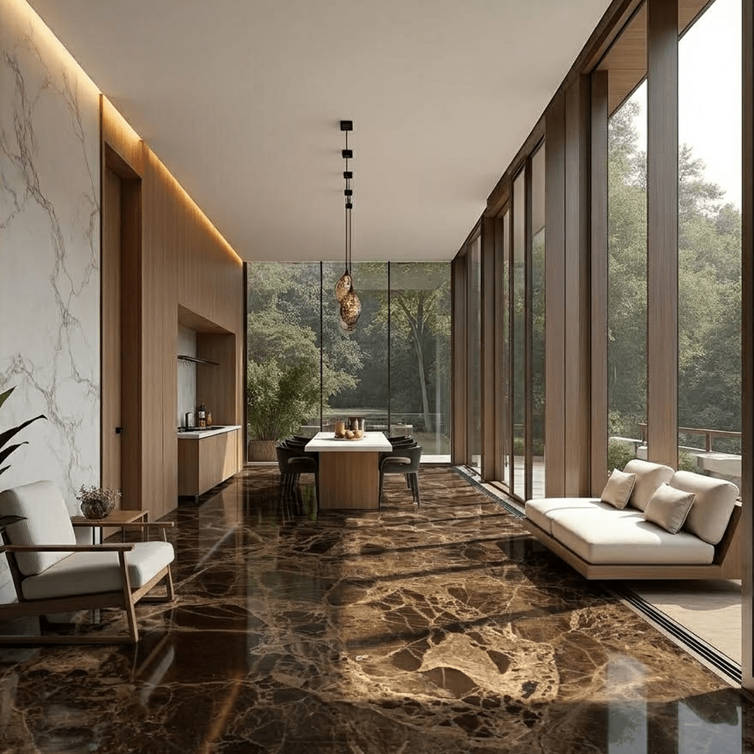Dark Emperador Brown Marble - Arteviah
