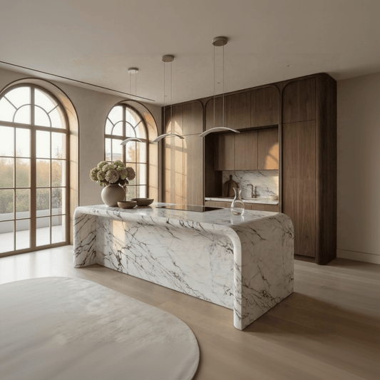 Banswara white marble - Counter - Arteviah