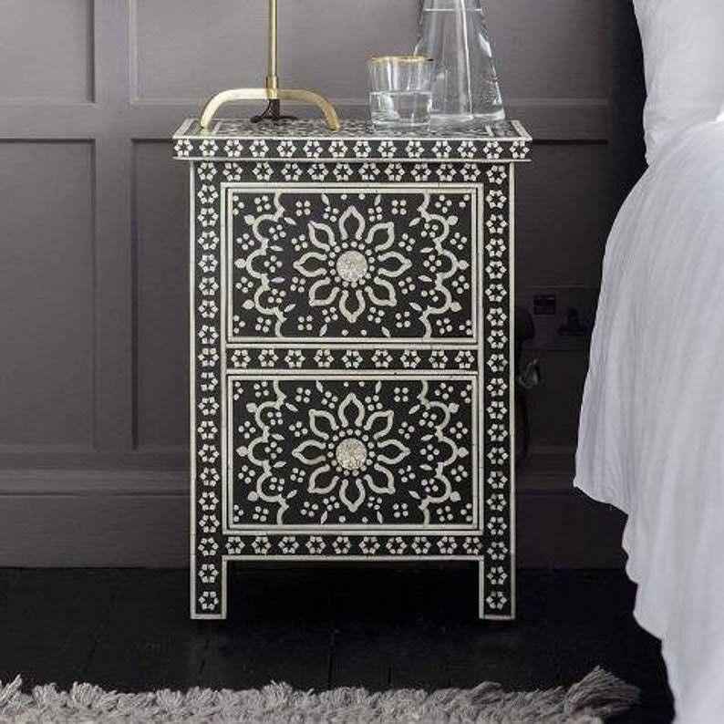 The Noir Accent Bedside Table