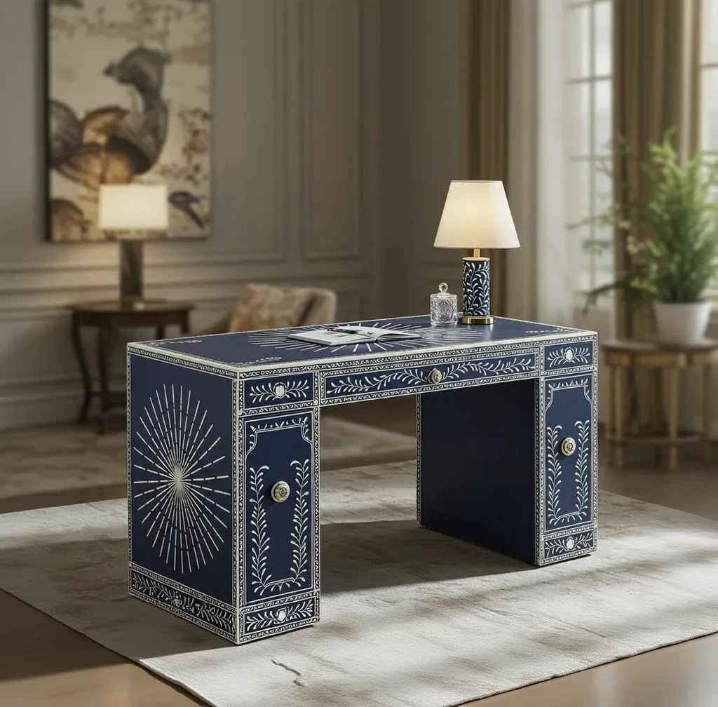 Celestial Indigo Writing Desk
