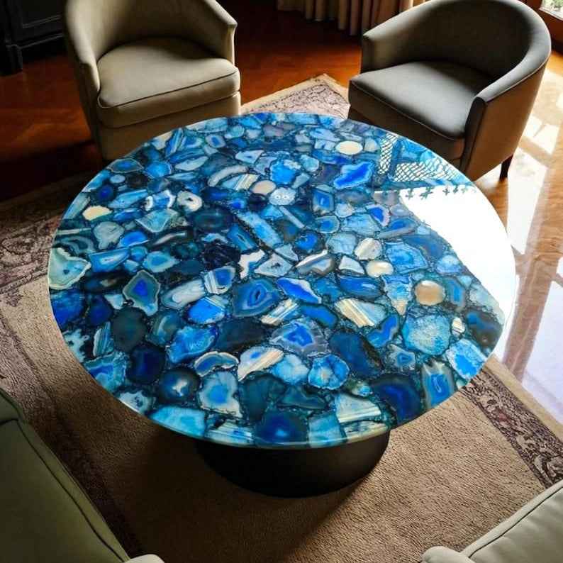Agate Blue - A semi-precious gem - Arteviah