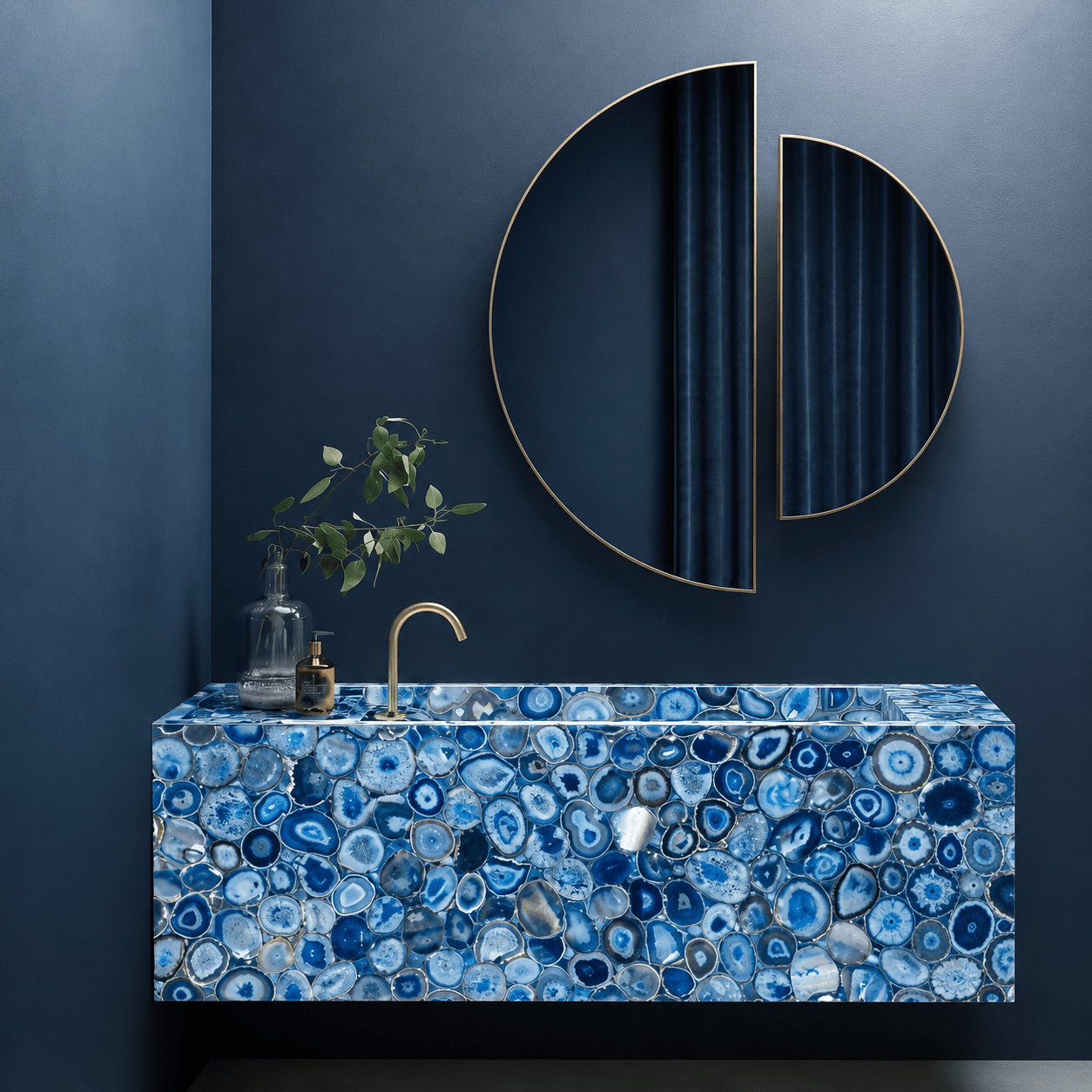 Agate Blue - A semi-precious gem - Arteviah