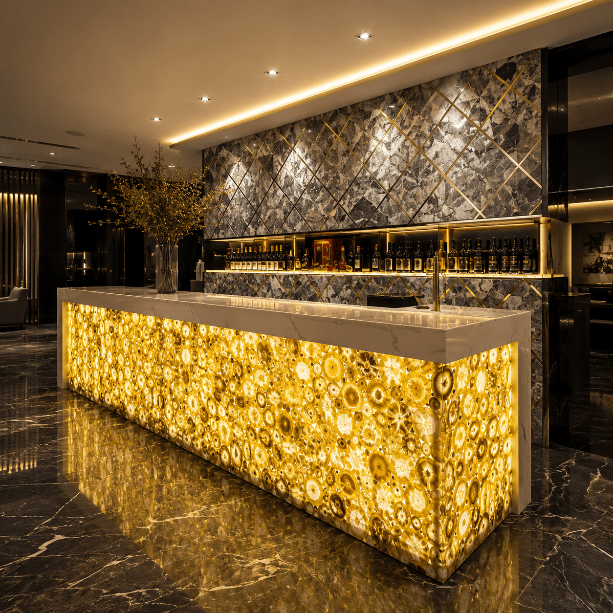 Agate Yellow - A semi-precious gem - Arteviah