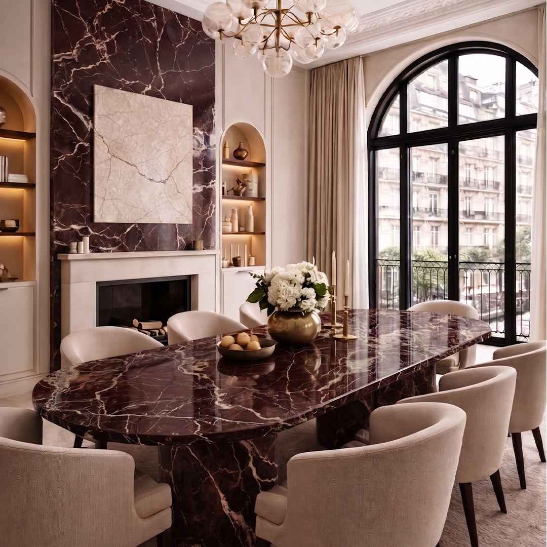 Cherry Gold Red Marble - Arteviah