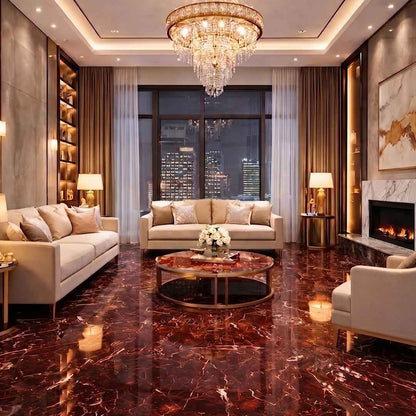 Cherry Gold Red Marble - Arteviah
