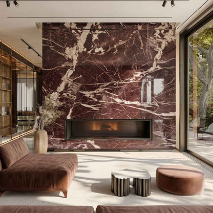 Cherry Gold Red Marble - Arteviah