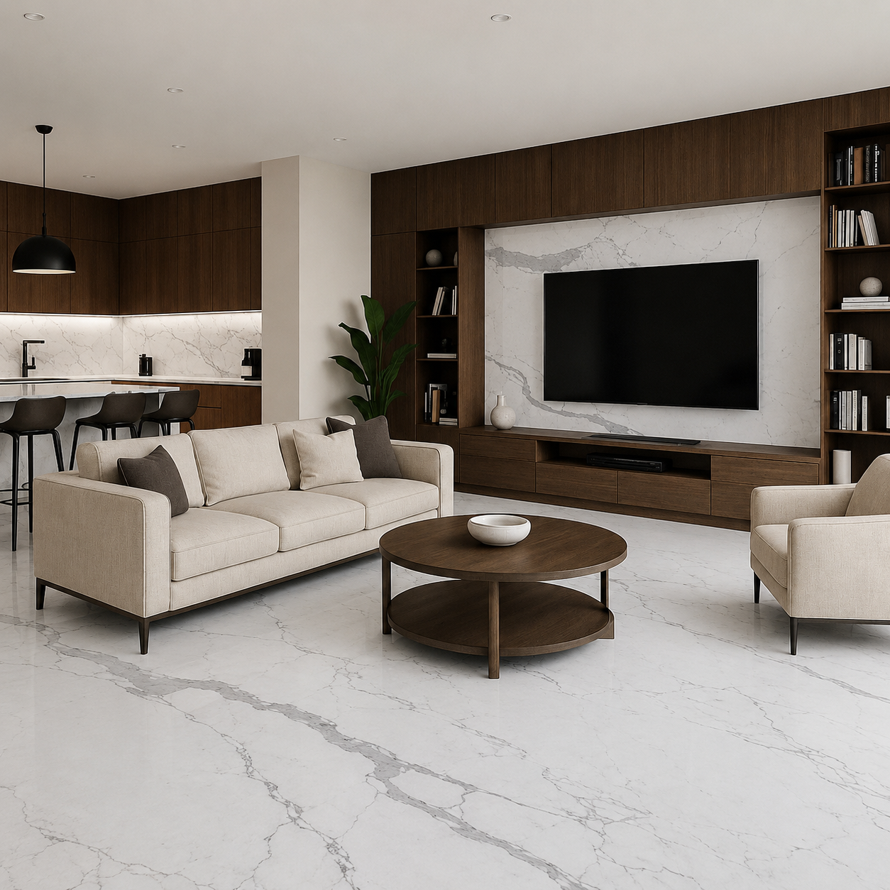 Italian Calacatta White Marble - Arteviah
