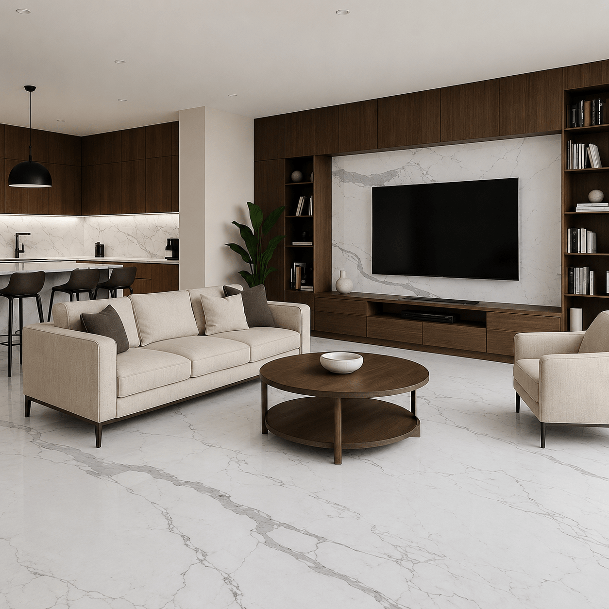 Italian Calacatta White Marble - Arteviah