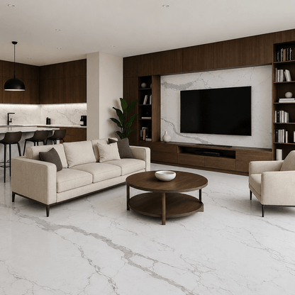 Italian Calacatta White Marble - Arteviah