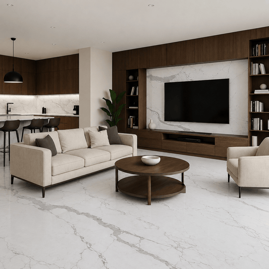 Italian Calacatta White Marble - Arteviah