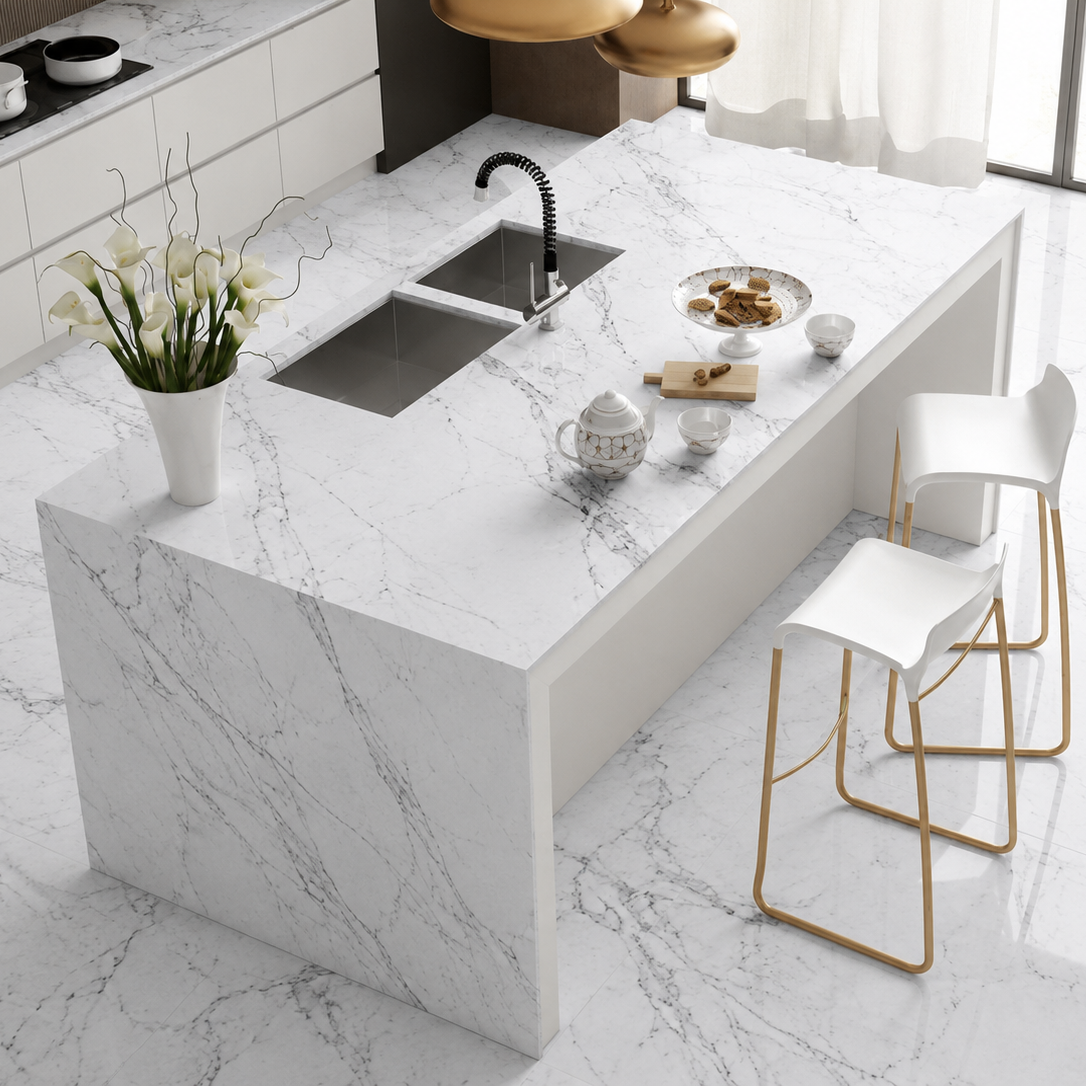 Italian Carrara White Marble - Arteviah