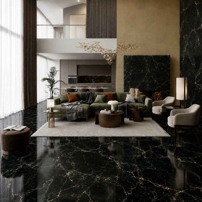 Laurent Black Marble - Arteviah