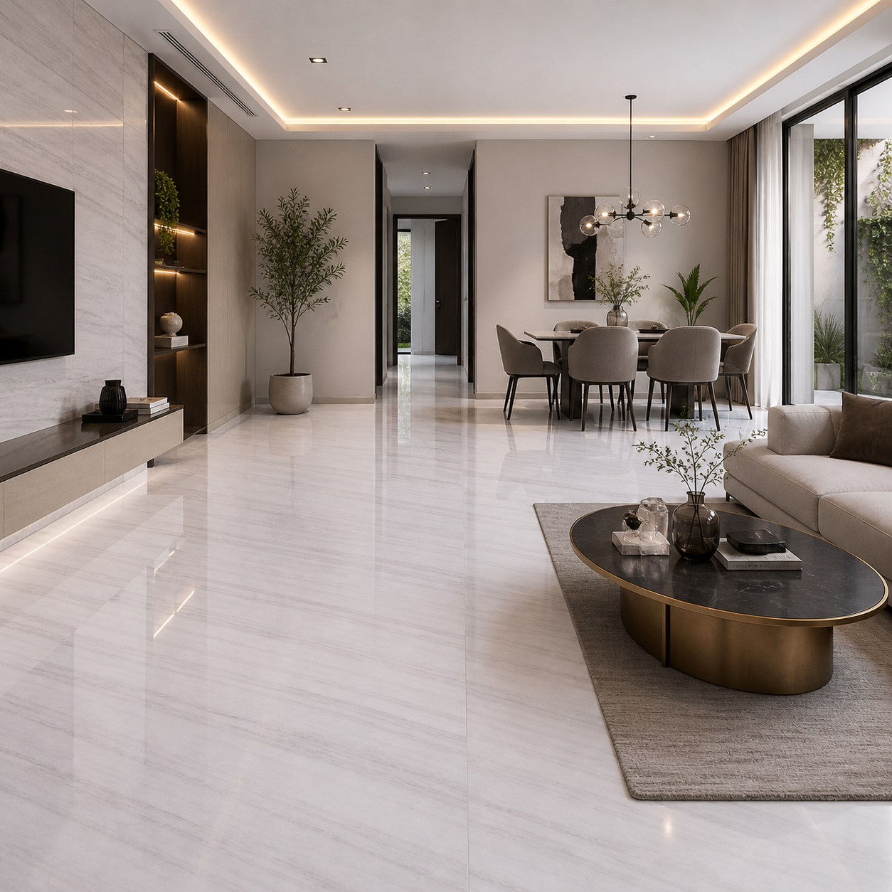 Nizara White Marble – Grace in Every Line - Arteviah