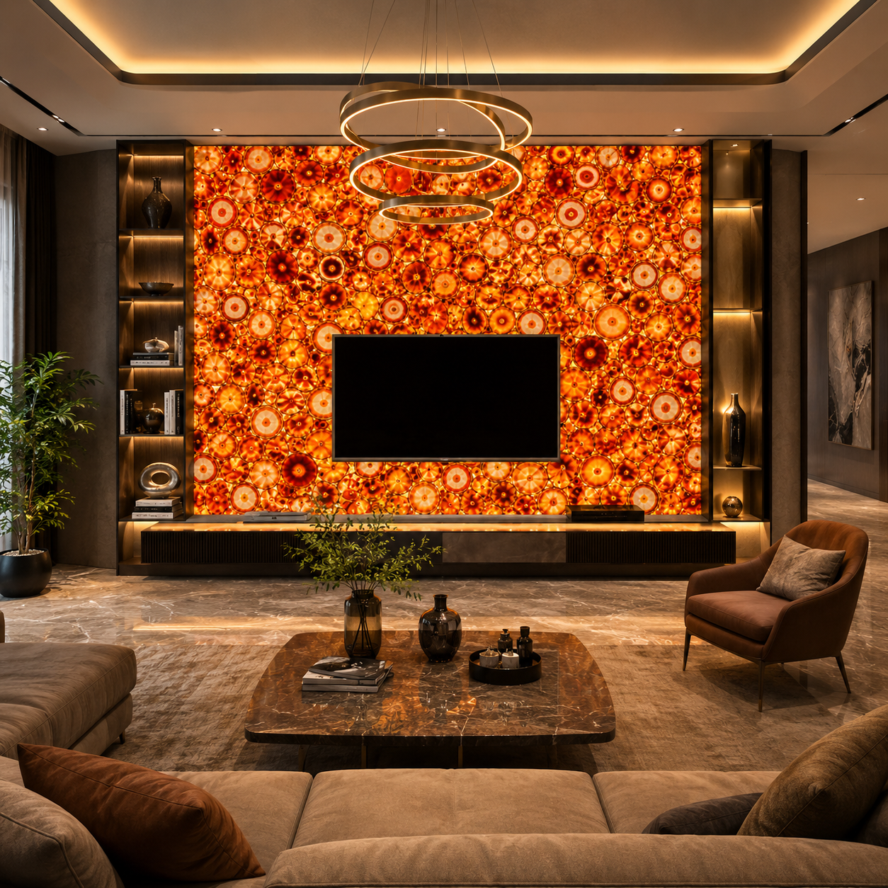 Agate Orange - A semi-precious gem - Arteviah
