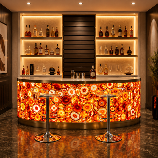 Agate Orange - A semi-precious gem - Arteviah