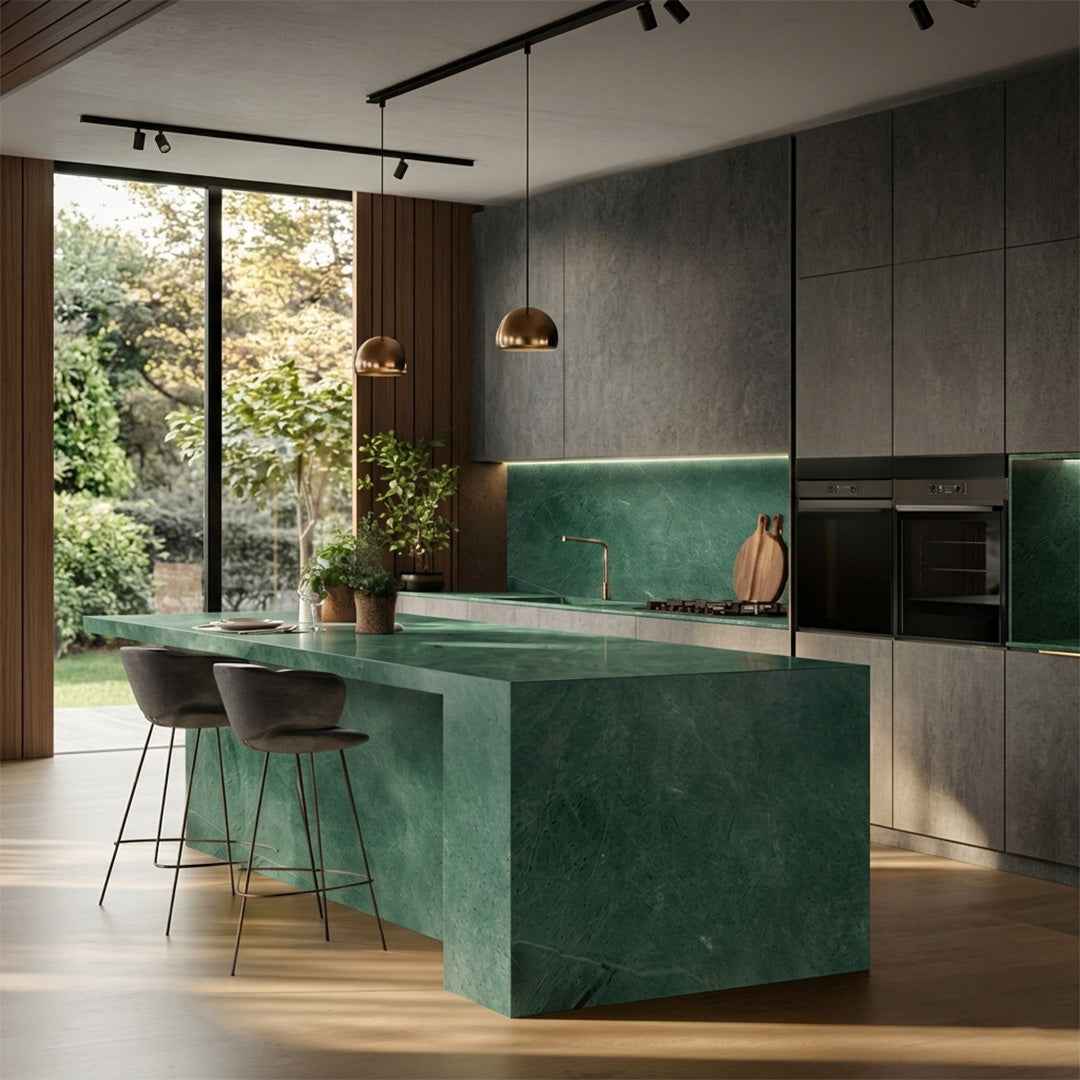 Plain Green Marble