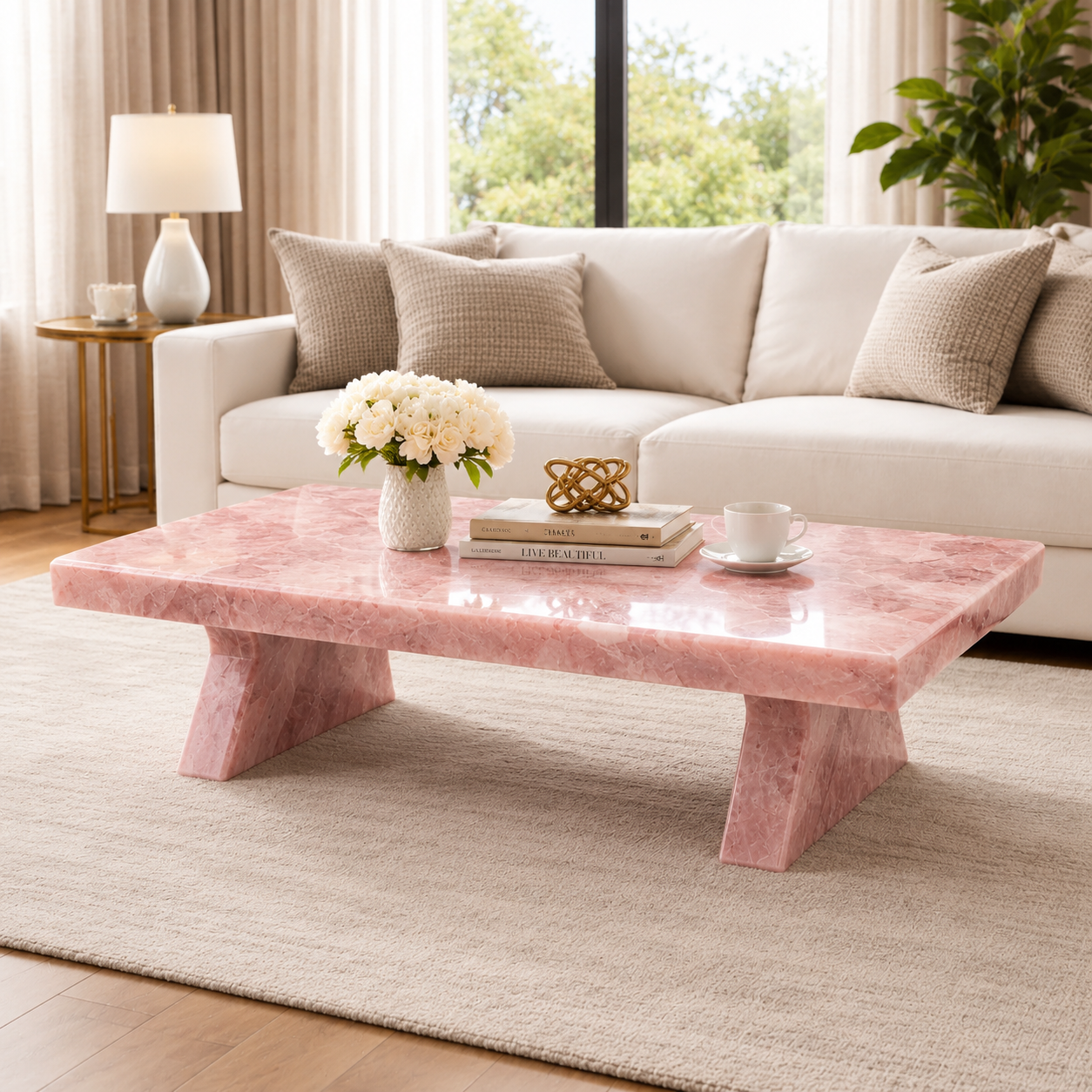 Rose Quartz  - A Luxe semi precious stone - Arteviah